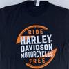 Мужская футболка Harley-Davidson Размер S Ride Free Токио Япония Мотоцикл 2023