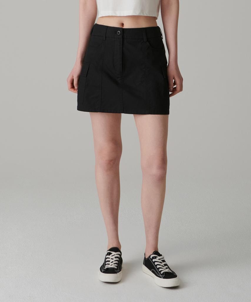 Musinsa Standard Woman Women'S Cargo Mini Skirt [Black]