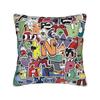 Alphabets English Cartoon Lores Pillowcase Soft Polyester Cushion Cover Villain Letters Throw Pillow Case Cover Seater Zipper