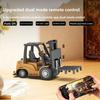 Мини-игрушка из сплава 2-в-1 для рабочего стола 1:64-канальный Bluetooth-пульт дистанционного управления вилочным погрузчиком с прицепом Рождественский Новогодний Подарок в Цветной Коробке