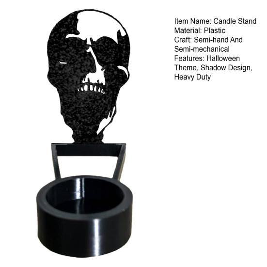 Хэллоуин Подсвечник-тень Жуткий Мрачный Жнец Тыква Летучая мышь Ведьма Призрак Тень Подставка для чайной свечи Подсвечник Настольное украшение