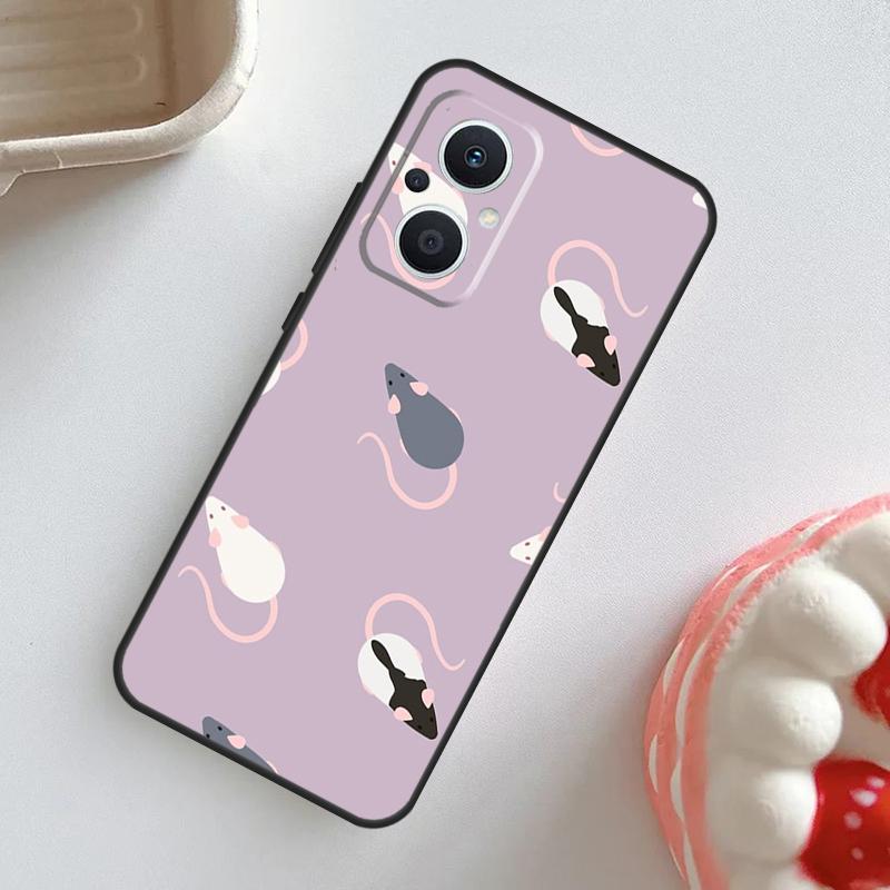 Чехол с рисунком мыши и крысы для OPPO Reno 10 Pro 11F 4Z 5Z 8T 4 5 6 7 8 Lite OPPO Find X2 X3 Neo X5 X6 Pro