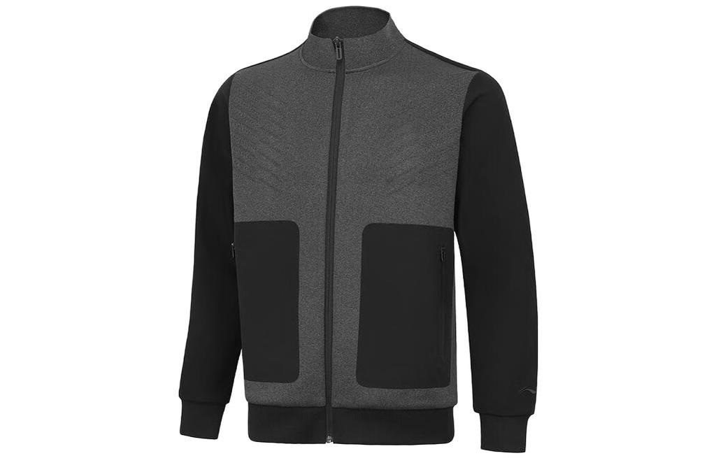 Li Ning Training Series Jackets Men's Black Stand Collar Moderate Other AJDT701-3