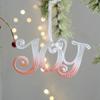 2pcs Pink Transparent Xmas Tree Hanging Ornaments Merry Christmas Decor  Home Desktop Decoration