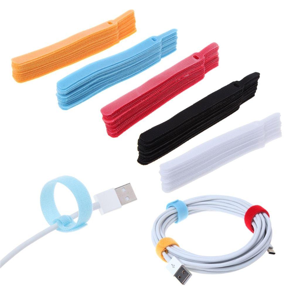 20pcs Practical Fastening Reusable Cable Organizer Nylon Wire Protector Ties Management