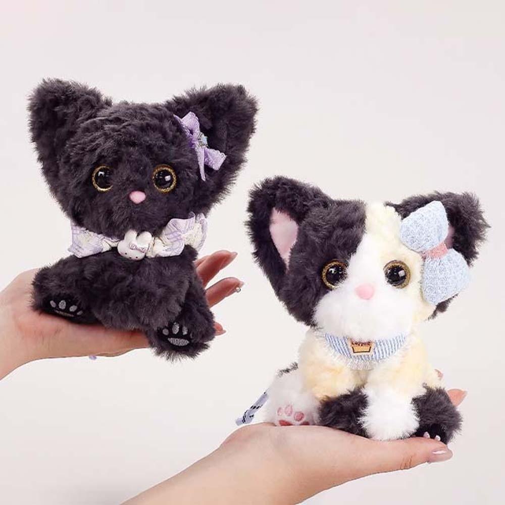Soft Plush Plush Cat Keychain Big Ears Curly Fleece Accessory Birthday Present