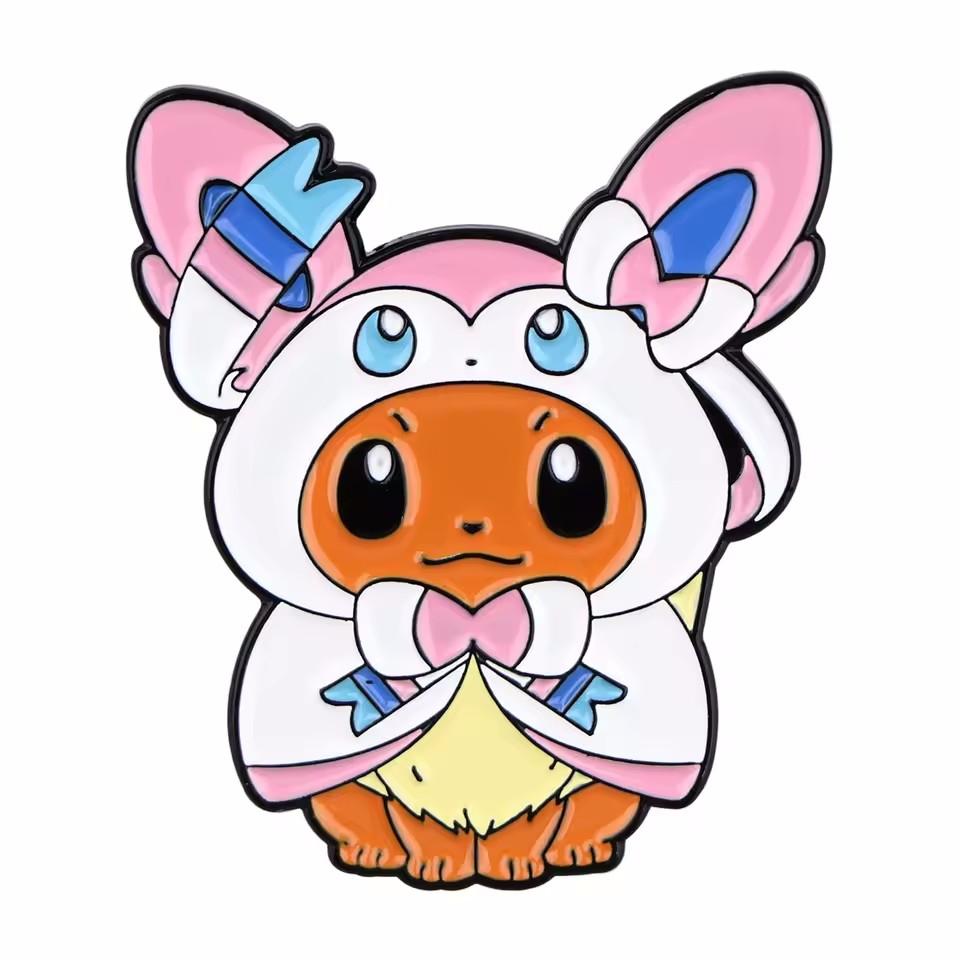 Pikachu Elf Enamel Pins Kawaii Character Brooch Clothing Backpack Lapel Badges Fashion Jewelry Accessories For Kids Gift