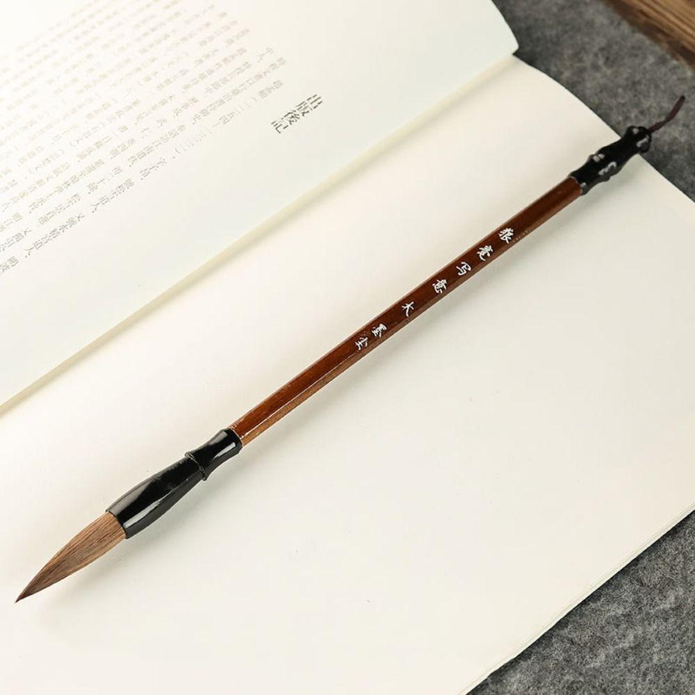 Oil Painting Chinese Calligraphy Brush Traditional Art Paint Brush Scriptures Writing Brush Class