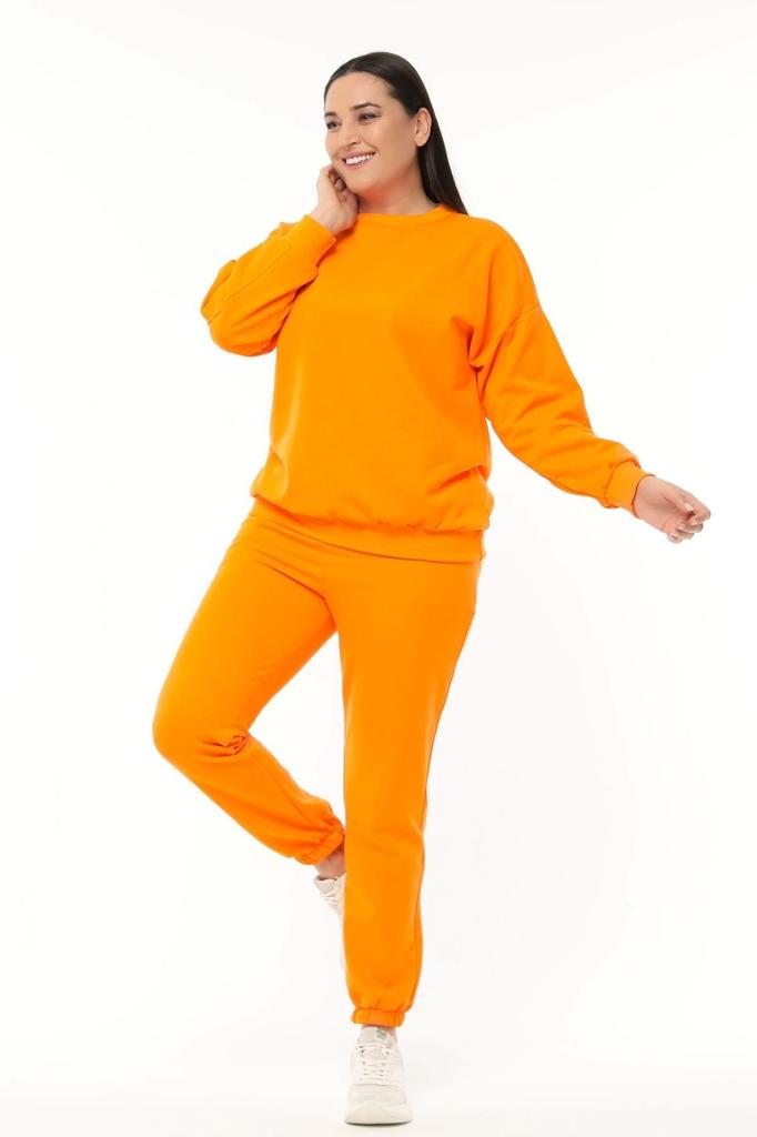 Женский стильный свитшот большого размера, базовый зеленый свитшот размера плюс