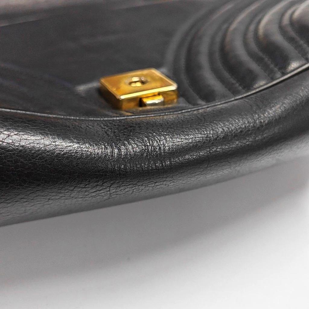 [Pre-Owned] Gucci GG Marmont Small Matelassé Shoulder Bag 'Black' - Fair #1RLR0IQ