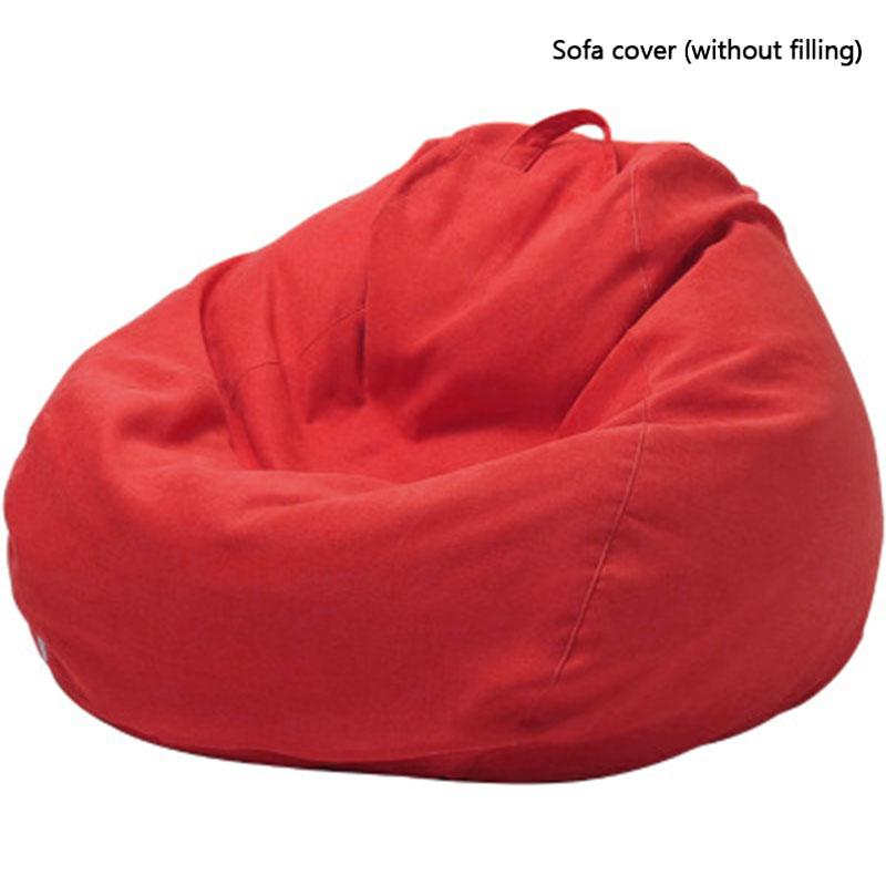Trendy Unisex Living Room Beanbags Lounger Lazy Sofa Bean Bag Cover Indoor Seat Bean Bag For Adults Kids(No Filling) Without Filler Large Sofa Cover