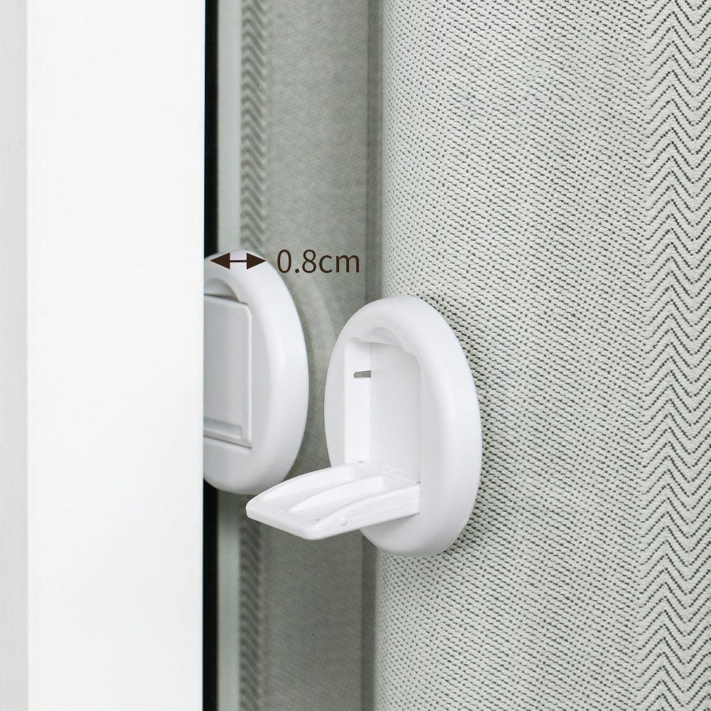 6pcs Wear Resistant Window Safety Locks Self-Adhesive Sliding Door Stopper Children