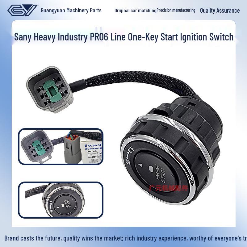 Трехточечный зажигания SY55-365-10/Pro Однокнопочный стартер Переключатель экскаватора