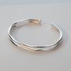 S999 Full Silver Double Layer Mobius Bracelet, Small and Minimalist Design, Silver Bracelet with Advanced Sense, New Handicraft