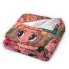 Soft Blanket Students Camping Karol G Tropicoqueta Throw Blanket  Flannel Bedspread For Couch Chair Novelty Sofa Bed Cover
