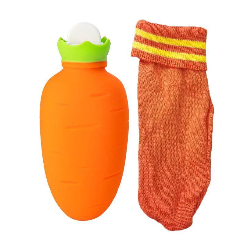 Силиконовая грелка с изображением моркови - компресс двойного назначения для разогрева в микроволновой печи: согревание и облегчение боли