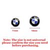 10PCS 11/14MM Auto Key Remote Fob 3D Aluminum Decals for Bmw M E46 E90 E60 F10 F30 E39 F20 E92 G30 F15 E70 Car Key Shell Sticker