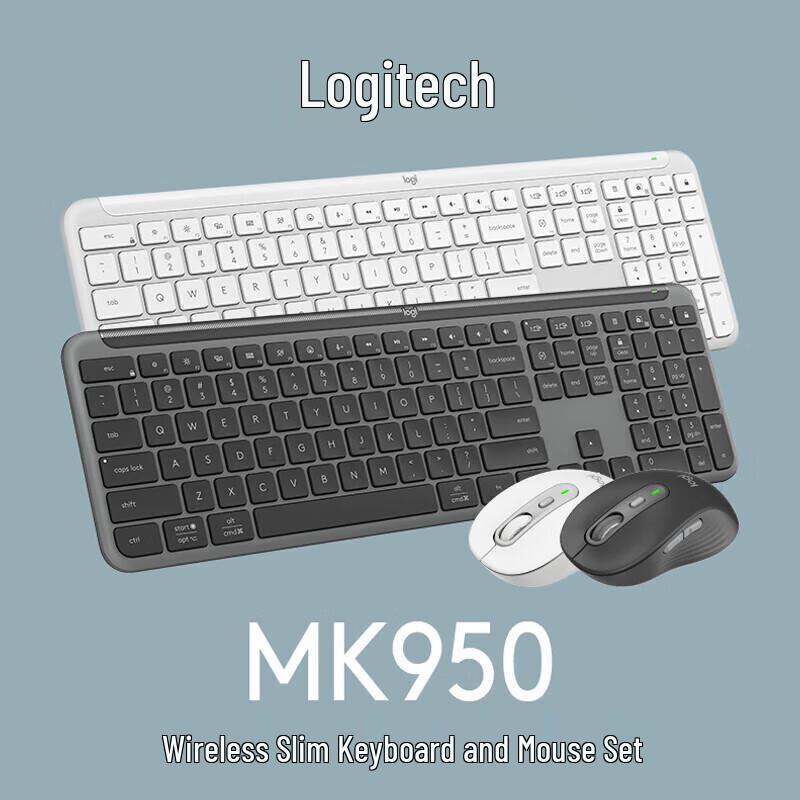 Logitech MK950 Беспроводной двухрежимный комплект клавиатуры и мыши
