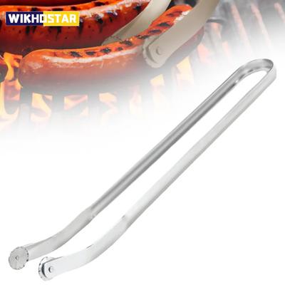 Щипцы для токарной обработки колбасы для барбекю, термостойкие металлические плоскогубцы для токарной обработки колбасы, зажим для барбекю, универсальные щипцы для приготовления пищи, гриля