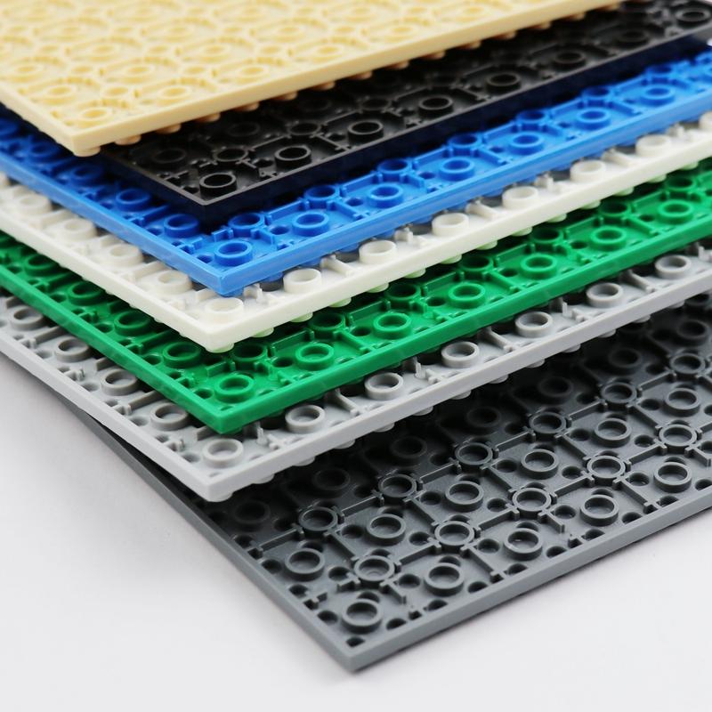 Двусторонняя Базовая Пластина 16x16 Точек Строительные Блоки Фигурки Базовая Пластина Детали MOC Детские Игрушки 5 Штук