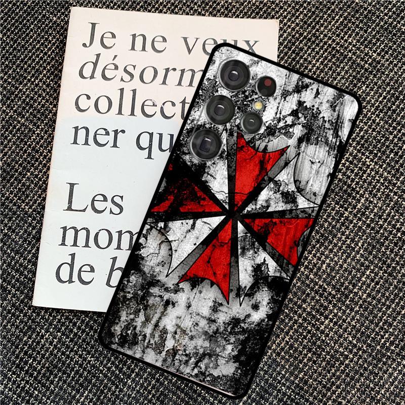Чехол Umbrella Corporation для Samsung Galaxy S21 S22 S23 S24 Ultra Note 20 Note 10 S8 S9 S10 Plus S20 FE
