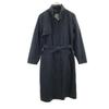 80s Vintage Stainless Collar Coat M Black Women Used