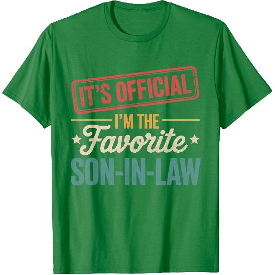 It's Official I'm The Favorite Son in Law Mens Fathers Day T-Shirt