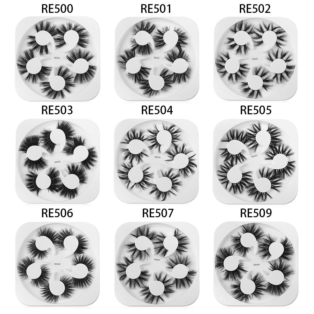Cruelty-free Wispies Fluffies 3D Faux Mink Lash Thick Long False Eyelashes Eyelashes Extension