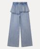 MIXXO Layered Skirt Denim Pants_Miwtjg413J