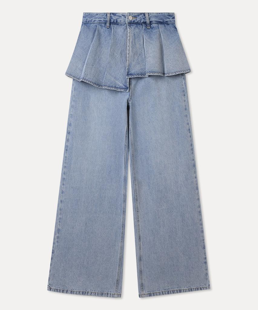 MIXXO Layered Skirt Denim Pants_Miwtjg413J