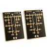 Morse Code Trainer Card, Professional PCB Style Electronic Learning Tool with Interactive LEDs & Signal Buttons, Pocket-Size Portable Telegraph