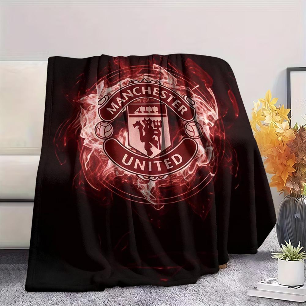 Man Utd Print FlAannel Blanket, High quality Comfortable for All Seasons, Home Decor, Warmth and Comfort