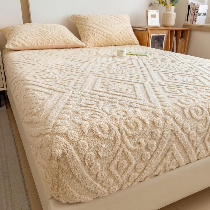 Простыня на резинке - Эластичное постельное белье Глубокий карман Защитный чехол для матраса Простыни для двуспальной, королевской и кинг-сайз кровати