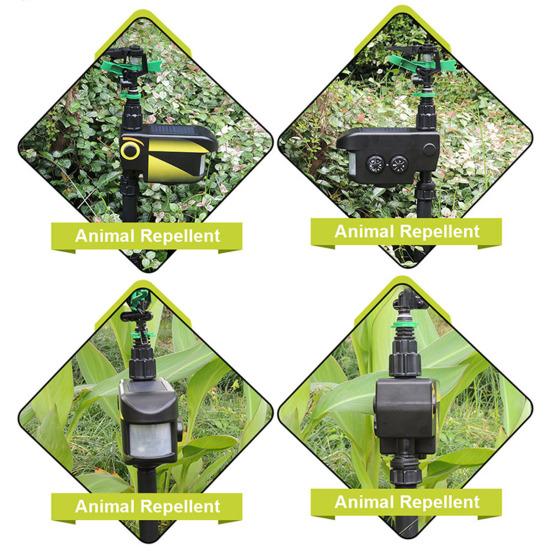 Солнечный поливочный спринклер, отпугивающий животных, регулируемый полив с помощью движения, поливочный автомат для сада, распыление воды