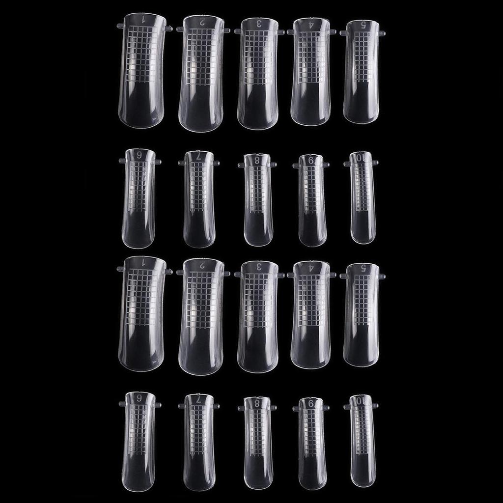 100/20 шт прозрачный дизайн ногтей быстрое наращивание полигель для наращивания ногтей формы маникюрный инструмент