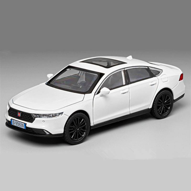 QLN2 1:32 HONDA Accord Alloy Car Model Diecast Metal Vehicles Car Model Sound and Light High Simulation Collection Childrens Toy Gift