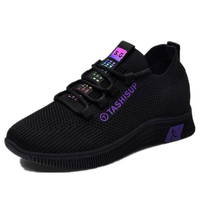 Autumn and Winter New Casual Women's Shoes Sports Shoes Socks Shoes Walking Dance Shoes Soft Sole Work Mother Shoes Velvet Warm