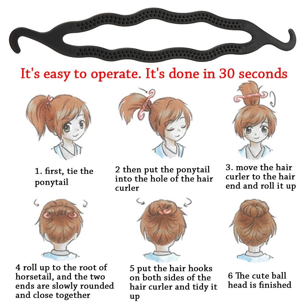 Braid Black Magic Bun Maker Styling Clip Stick Hair Twist