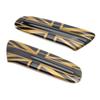 Gold UK Union Jack Style Side Marker Lamp Scuttle ert For MINI F55 F56 F57