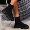 Ботильоны женские на платформе, осенняя дизайнерская мода, новые кроссовки для ходьбы, женская тенденция 2024 года, зимние ботинки, уютное платье, Mujer Zapatos Botas