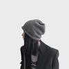 Japanese-Korean Style Warm Knitted Wool Hat for Autumn and Winter - Trendy, All-Match, Fits Large Head Circumference