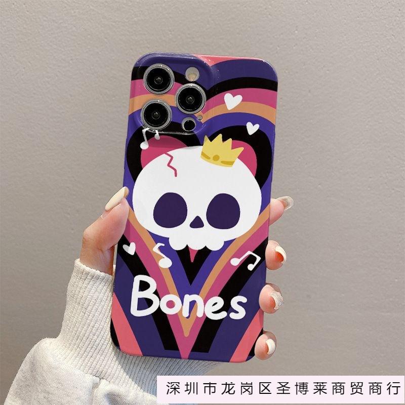 Подставка-череп на Хэллоуин подходит для чехла мобильного телефона Apple 17Pro iPhone17/16 Европа и Америка 15 пленка XS