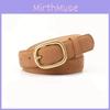 Fashion Retro Ladies Leather Belt Pu Material With Classic Buckle For Casual Wear
