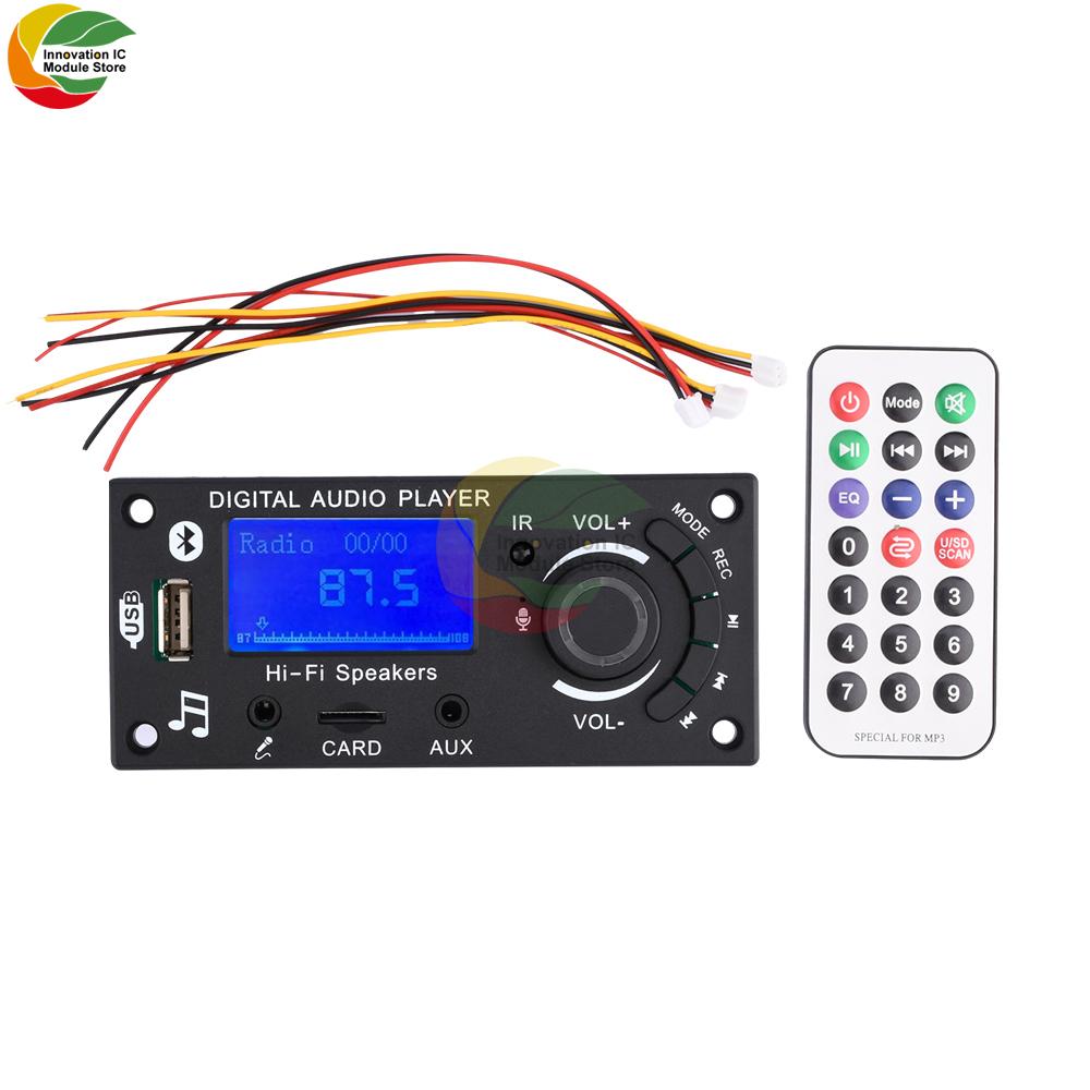 LCD Дисплей Плата Декодирования Mp3 Модуль Bluetooth Материнская плата Автомобильного Аудио с FM Радио