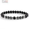 Strand Bracelet Men Fashion Handmade 8mm Matte Bead Hematite Stone Bracelet For Men Jewelry Gift Pulsera Hombre