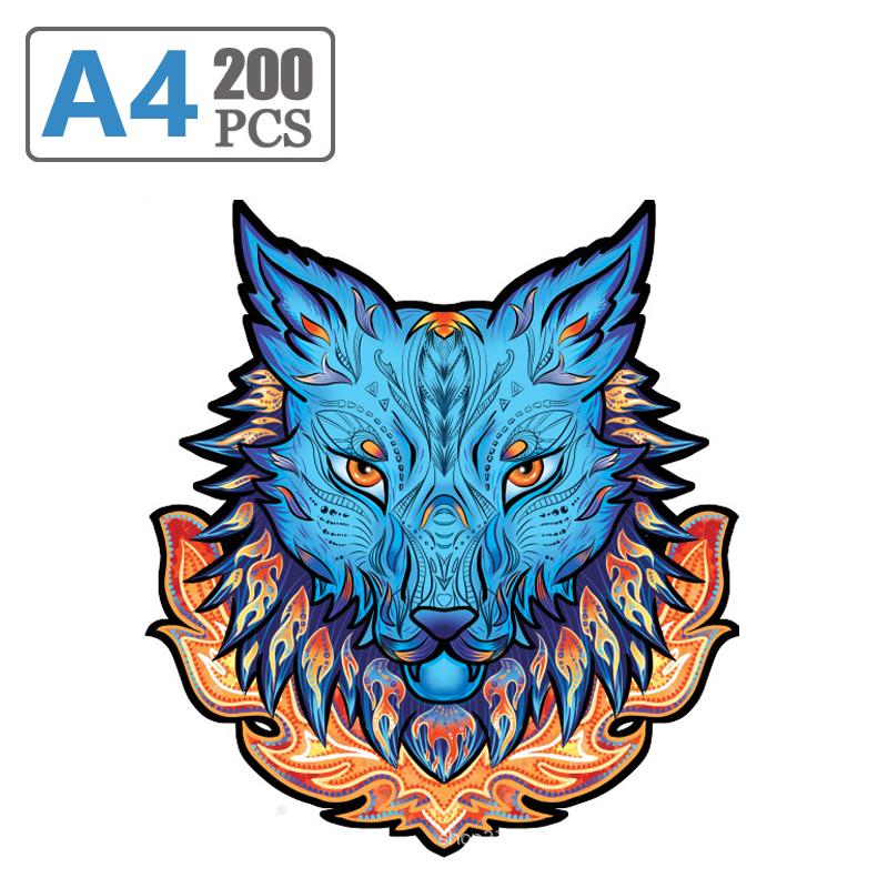 Colorful Elephant Rabbit Butterfly Wooden Puzzle 3D DIY Game Gift for Adults Kids Educational Toy Shape Board Set