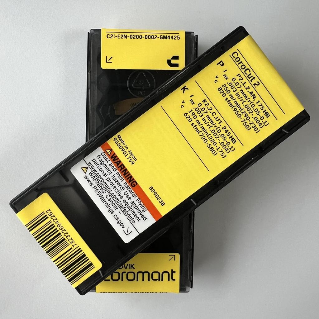 SANDVIK / C2I-E2N-0200-0002-GM 4425 / Original Swedish hard alloy blade 5 Pcs