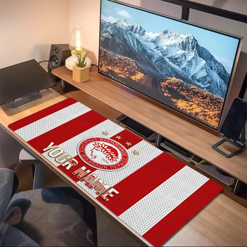Olympiacos F.C Print  Cushion Non-slip Laptop Tablet Big Mousepad XXL Mat Mini PC Playmat With Lock edge