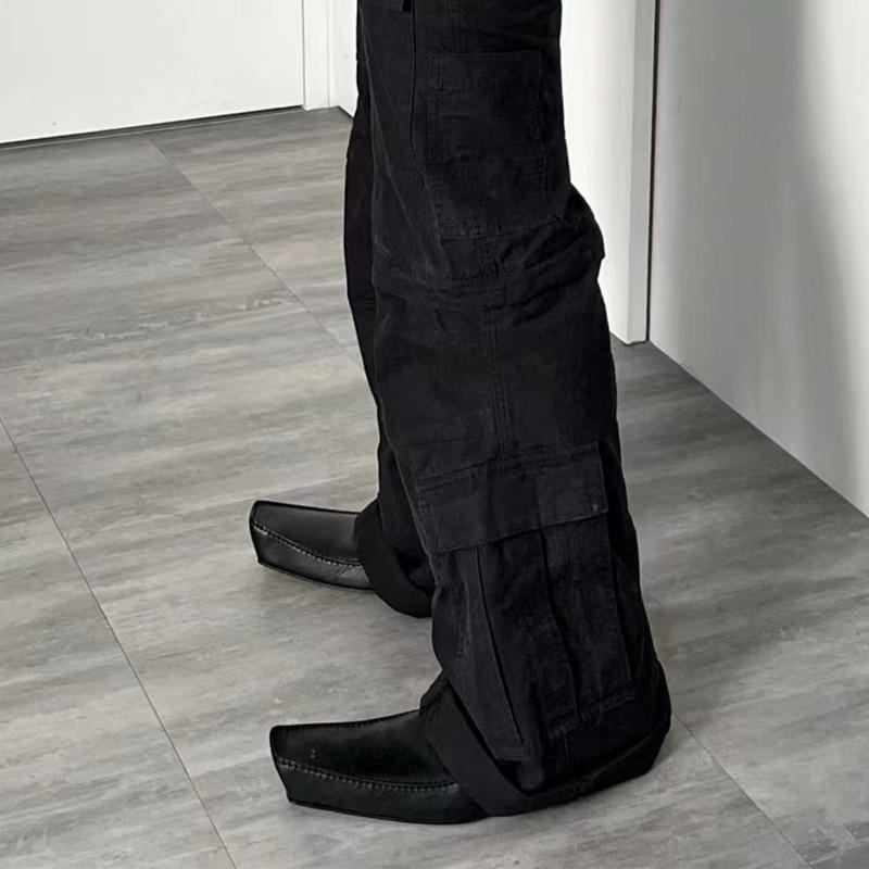 Мужские Женские Повседневные Туфли-лоферы на высоком каблуке с загнутым носком Обувь Мокасины Дышащие Слипоны Мужские Кожаные Туфли