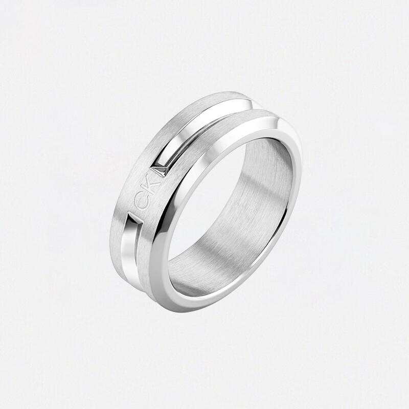 Calvin Klein Мужское серебряное кольцо со звеньями